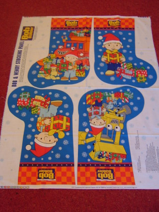 Bob The Builder Christmas Stocking Panel