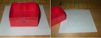 Use the box base as a template for the lid