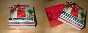 Into This Christmas Card Gift Box