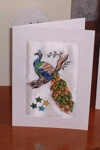 Machine Embroidery Greeting Card