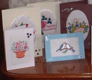 Machine Embroidery Card Examples