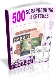 500 Scrapbooking Sketches Downloadable EBook