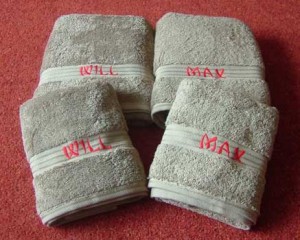 Personalised New Baby Gift Towels