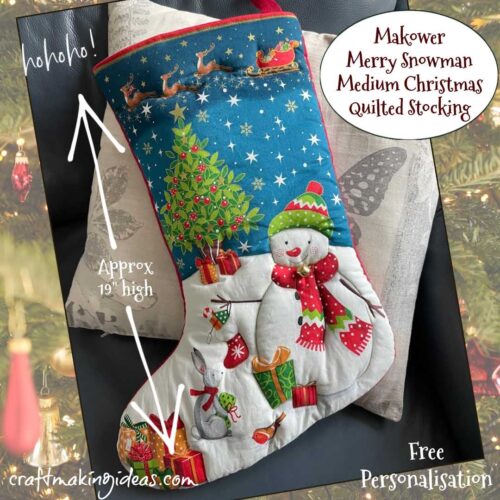 Merry Snowman - Makower Christmas Stocking