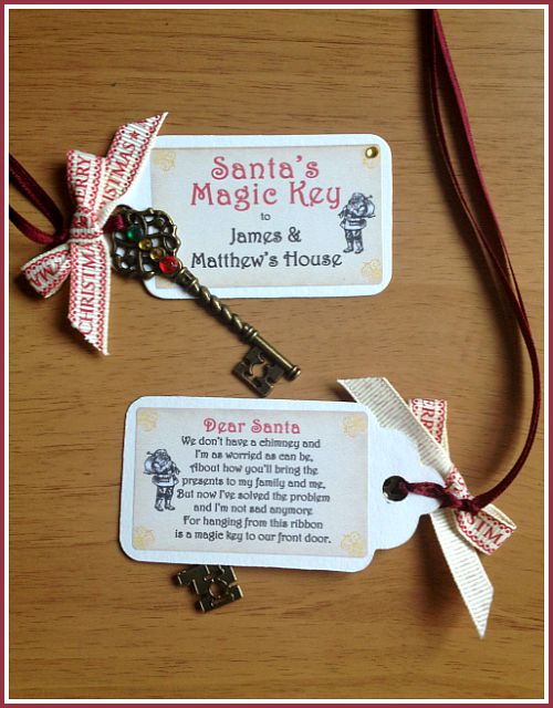 Santa's Magic Key (Make This If You Don't Have A Chimney) - Angie