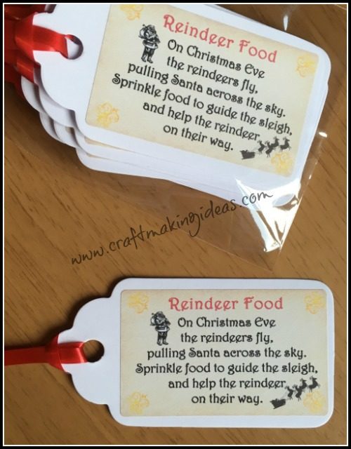 100+ 50 Reindeer Food Vintage Style Christmas Tags /Labels Pack of 12 30 25