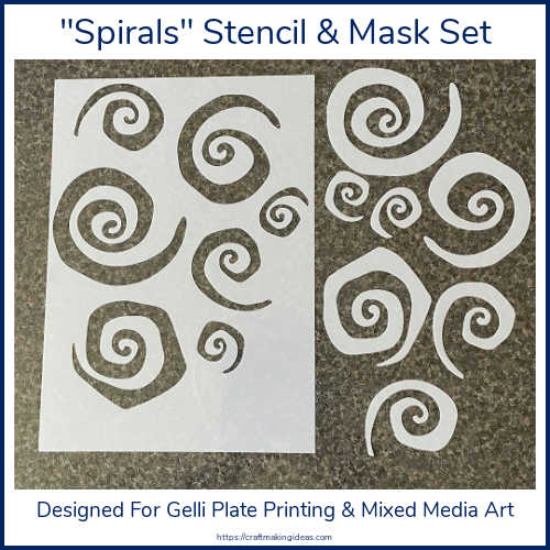 STENCIL MASK Queen Annes Lace Gel Plate Printing Tool Gelli Plate