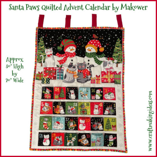 Santa Paws - Quilted Christmas Advent Calendar by Makower