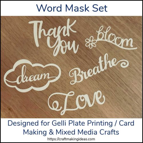 Stencil Collection - Word Mask Set (5 words)