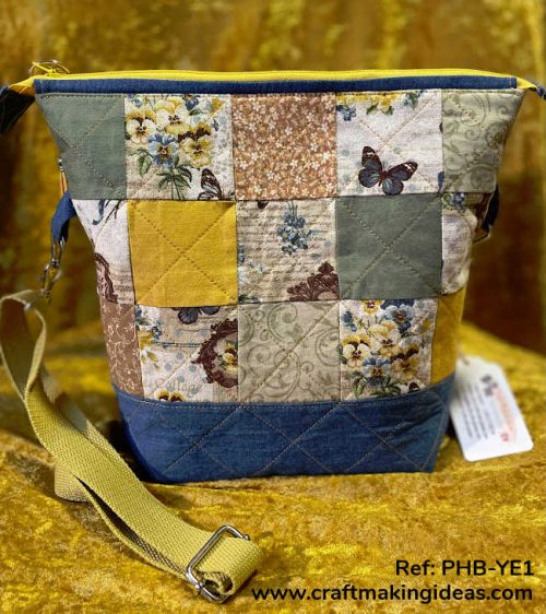 Handmade Patchwork Handbag Yellows