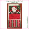 Santa and Toys Vintage Advent Calendar Fabric Panel - Rose & Hubble