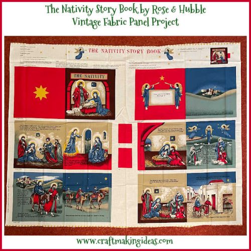The Nativity Story Book - Fabric Panel by Rose & Hubble