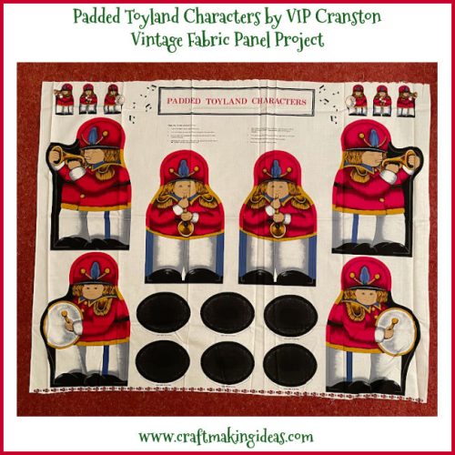 Padded Toyland Characters - fabric panel By VIP Cranston