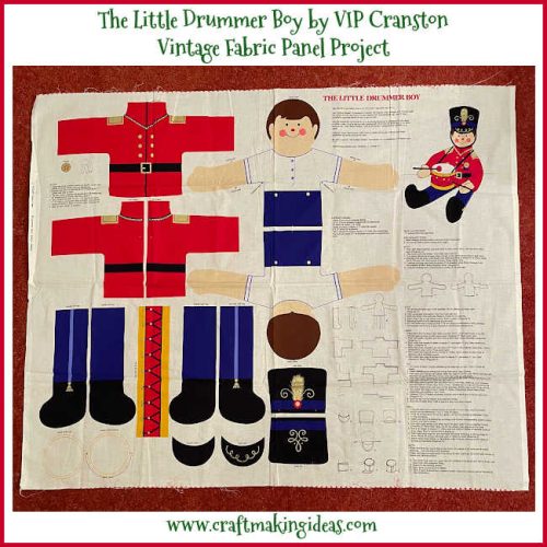 The Little Drummer Boy Fabric Panel by VIP Cranston Print Works