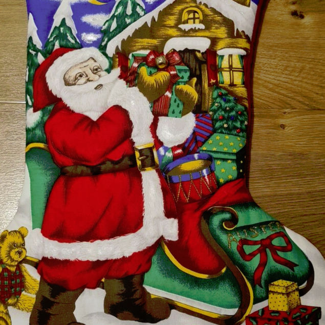 Traditional Woodrow Quilted Christmas Stocking